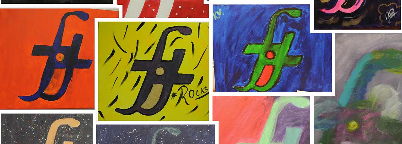 FIT logo paintings